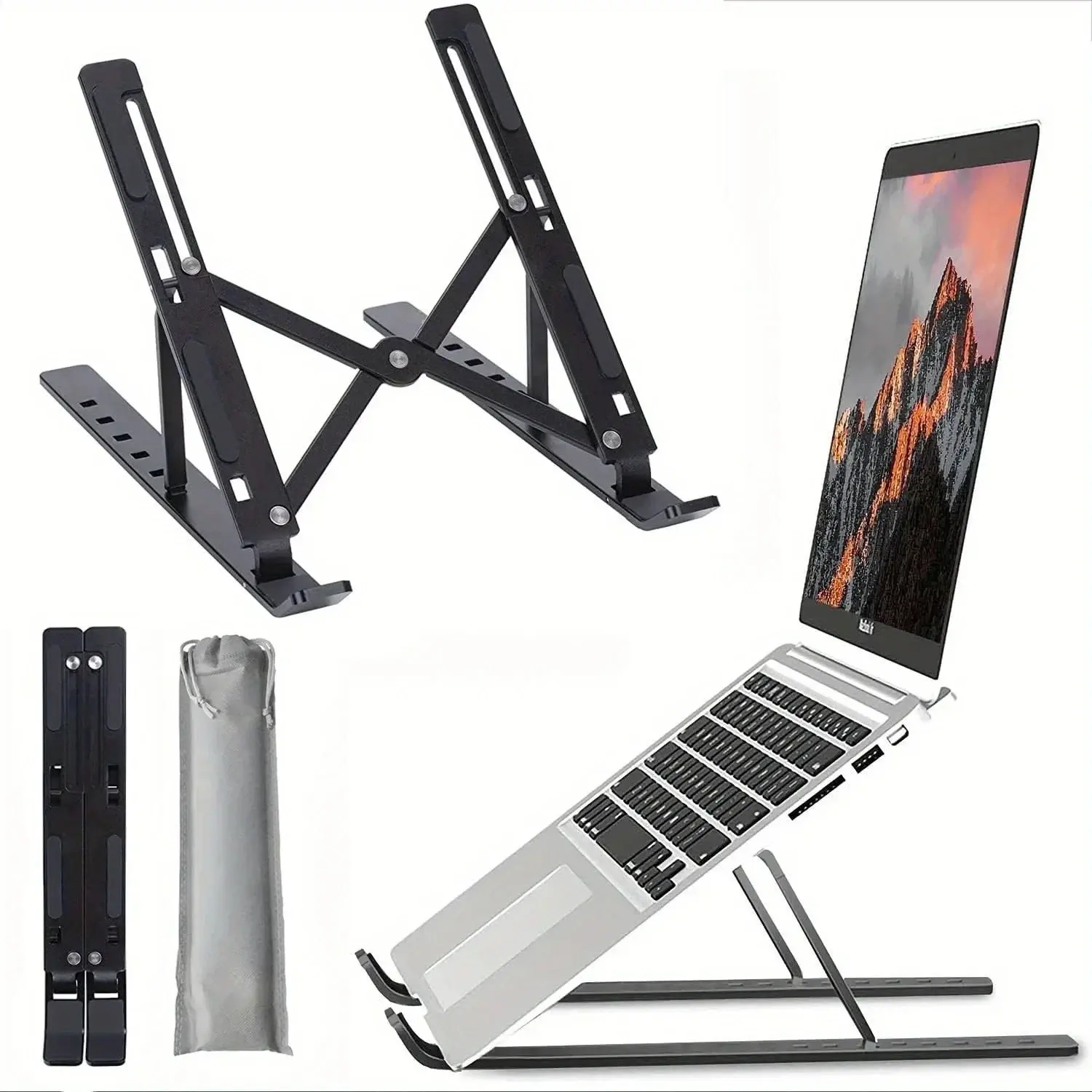 Laptop Stand Portable Adjustable Tablet Holder Desk