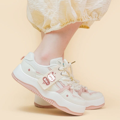 Title 5, Mesh Breathable Girl Platform Casual Shoes