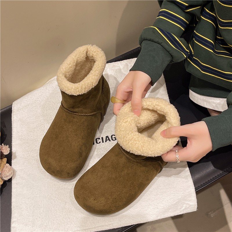 Faux Suede Ankle Snow Boots, picture 5 of 5