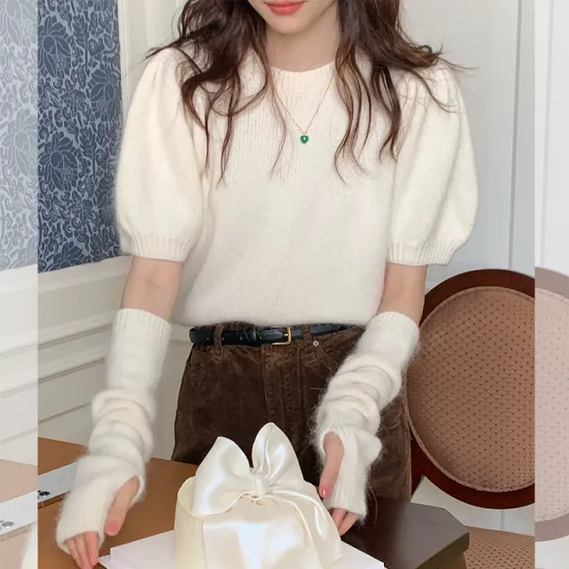 Gentle Minority Pullover Sweater Top Design White - Shop at LoveMi