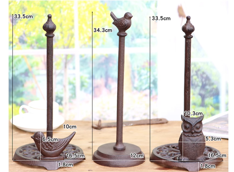 Title 1, Cast Iron Gardening Owl Kitchen Tissue Holder