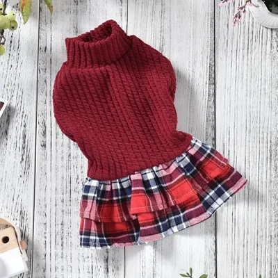 Couple Small And Medium sized Dog Teddy Bichon Clothes Apparel Red - Shop at LoveMi