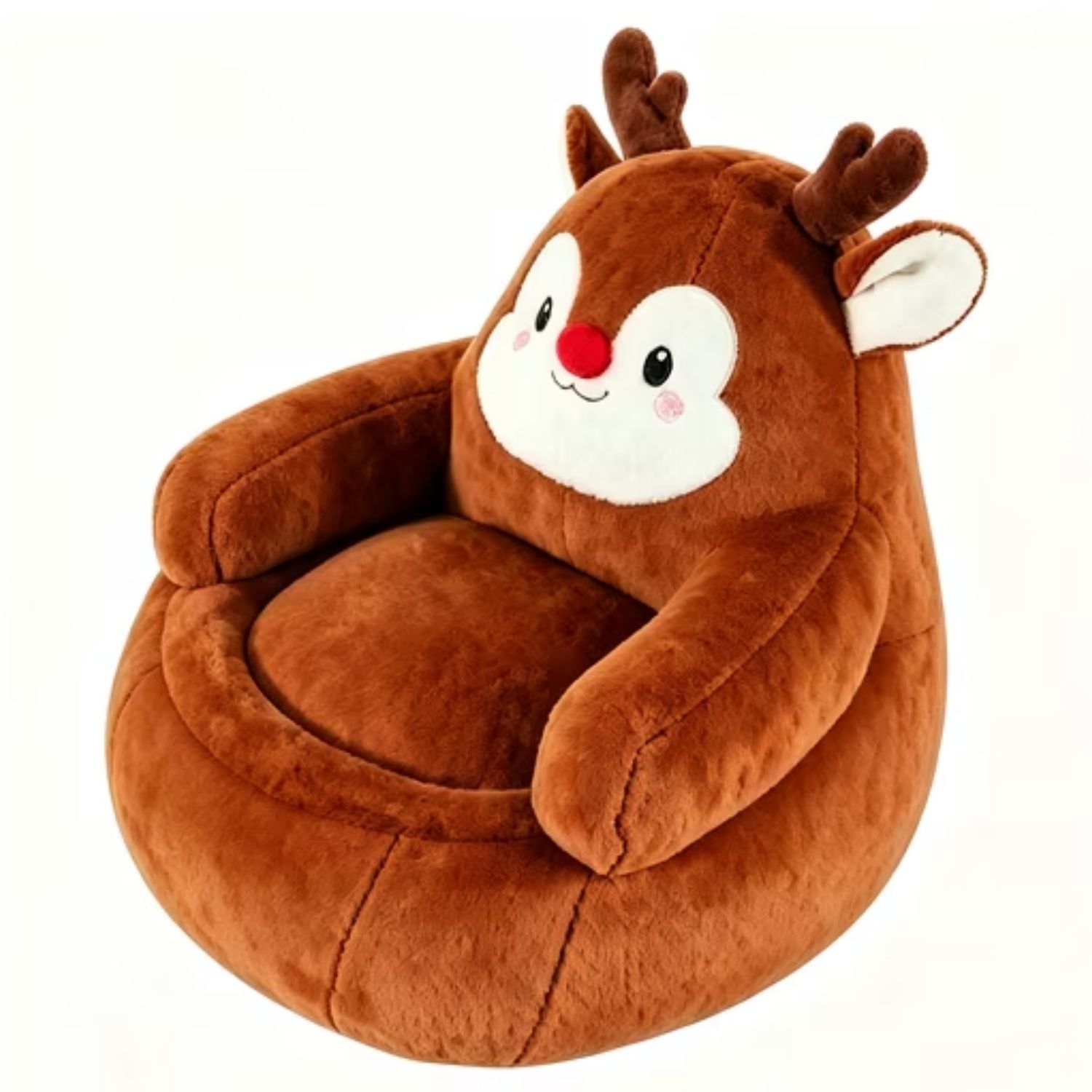 Kids Christmas Bean Bag Chair, Lazy Sofa With Removable Cushion, Soft Comfy Couch For Bedroom Living Room Holiday Decoration image 8