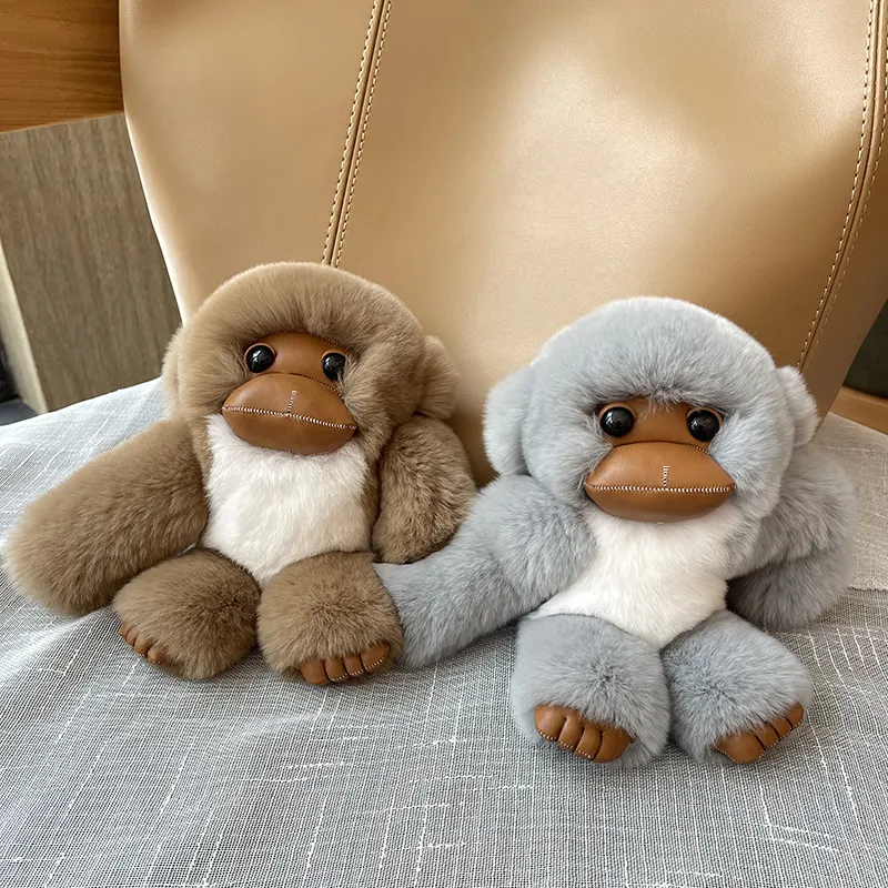 Lucky Little Monkey Long Arm Fur Bag