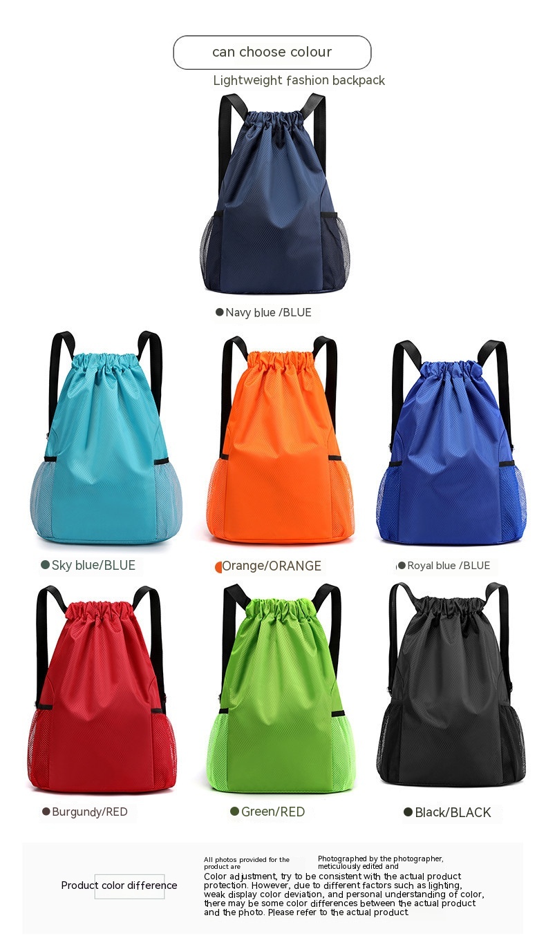 Title 5, Drawstring Sports Leisure Backpack Oxford Cloth...