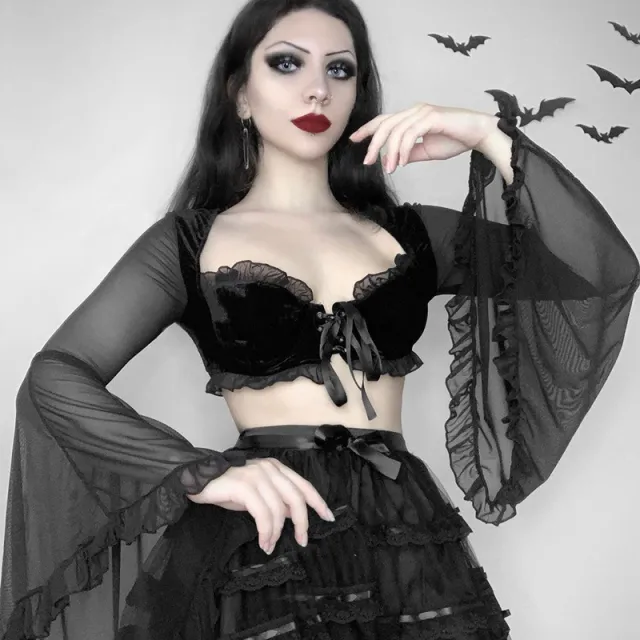 Fashion Women's New Halter Neck Lace Vest Black B - Shop at LoveMi