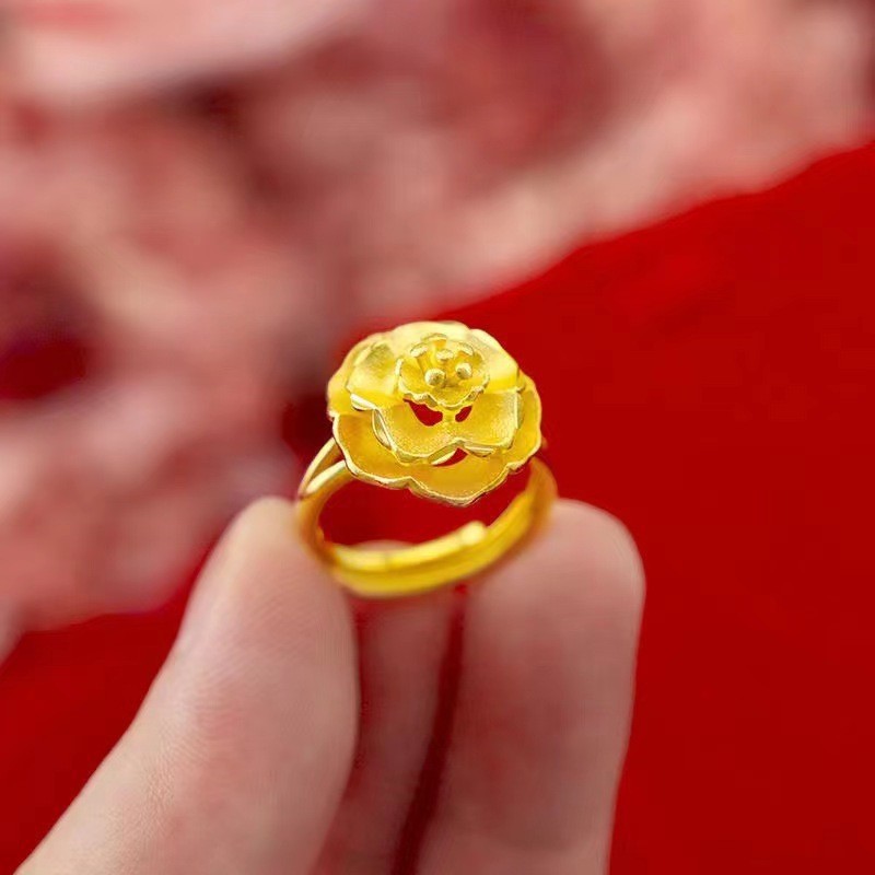 Mocha Brown Serpentine Tiger Eye Alloy Ring For Women, Unique Vintage Design, Luxury Light Luxury Adjustable Index Finger Ring