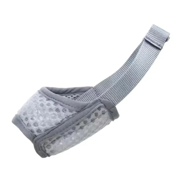 Dog Muzzle Medium Sized Muzzle For Biting And Barking Breathable Mesh Dog Muzzle For Chewing Dog Muzzle With Adjustable Buckle Gray - Shop at LoveMi