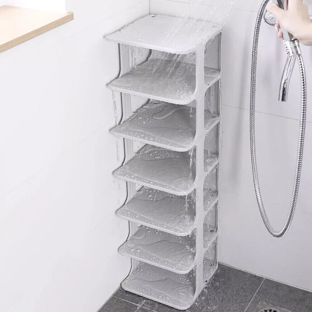 7 Tier Home Organiser Footwear Stand Shoe Rack Tall Storage Shelf Unit Cabinet 4