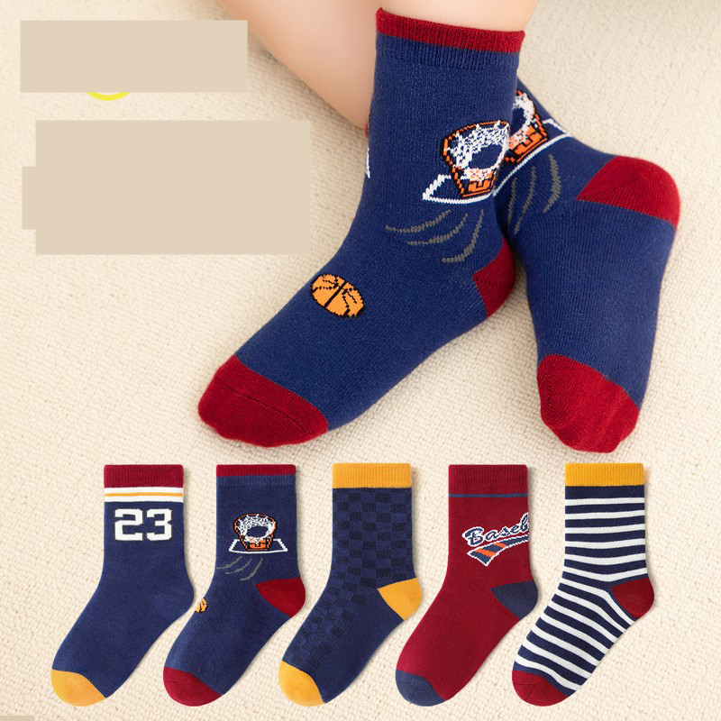 Basketball theme socks