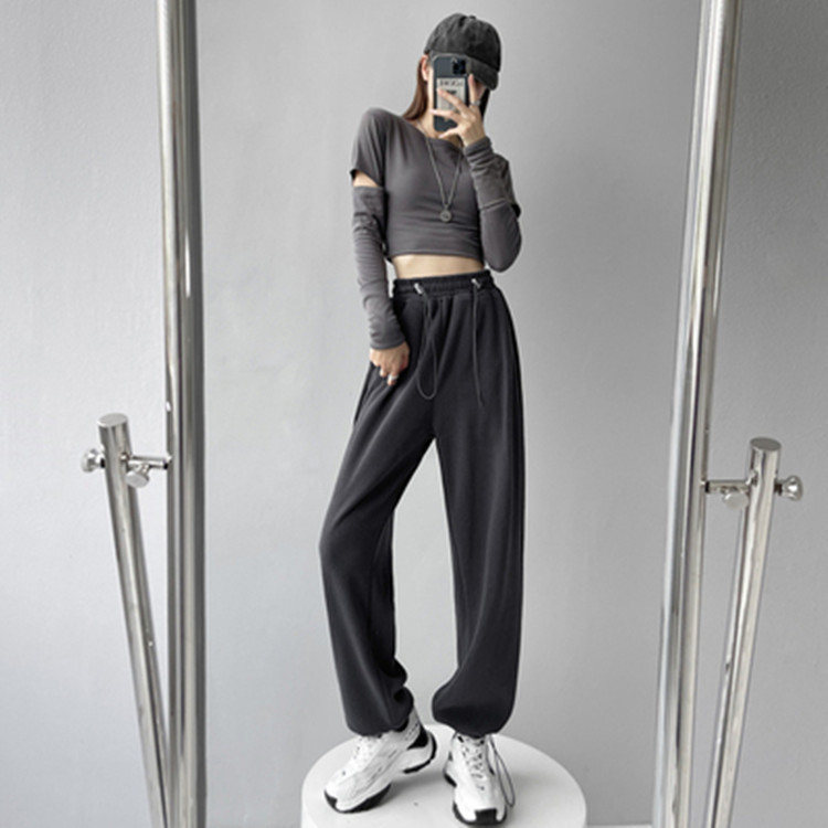 Title 7, Plus Velvet Fried Street Guard Pants Women