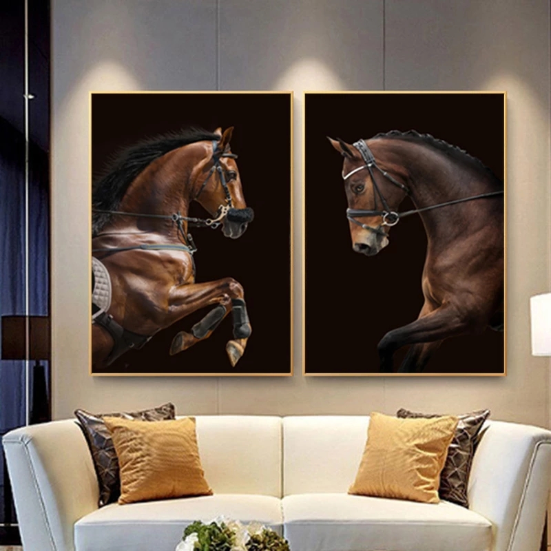 Canvas Picture Living Room Modern Home Decor Animal Poster - Image 1