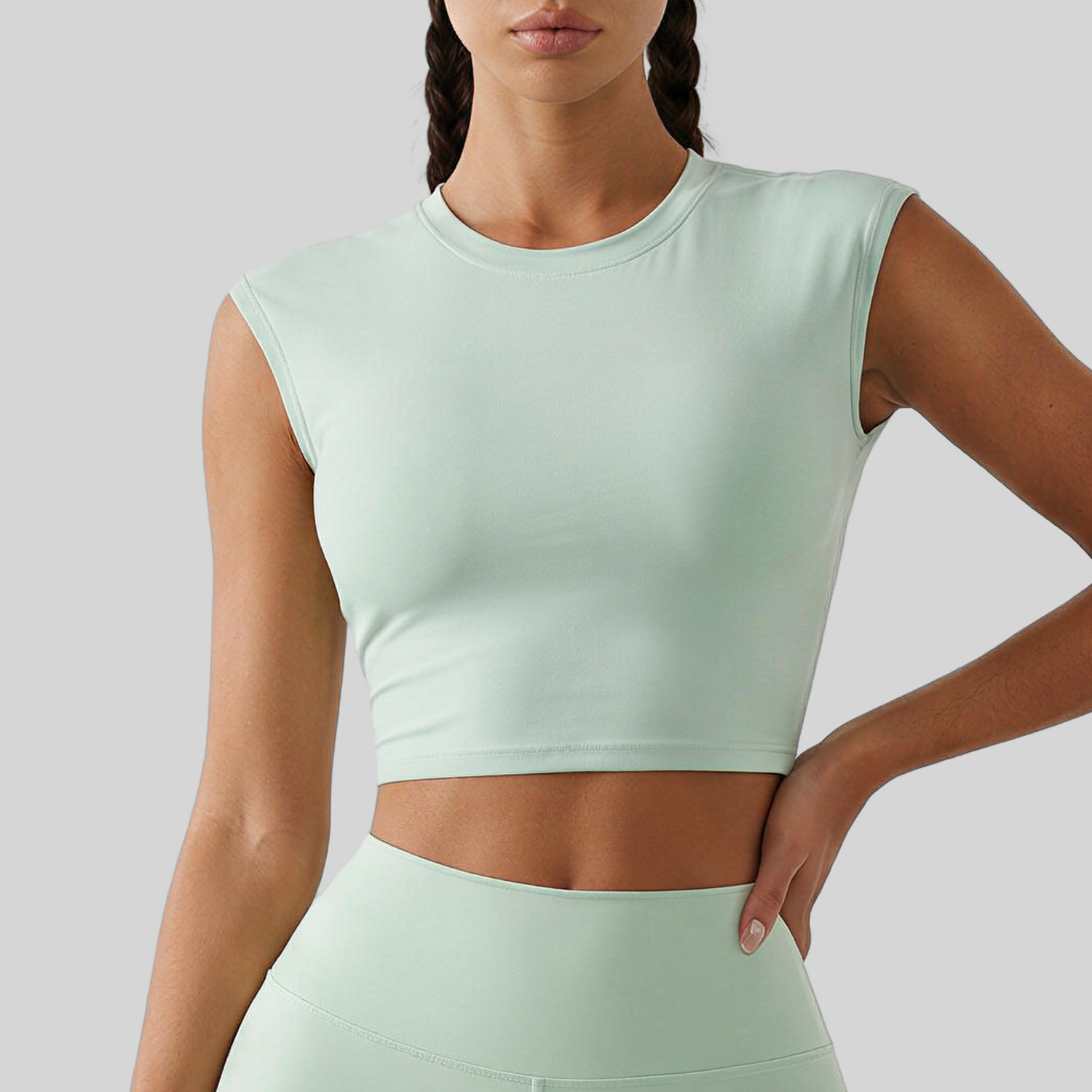 New Hollow Out Twist Tank Sports Bra With Removable Pads, Dopamine Fitness Bra 3