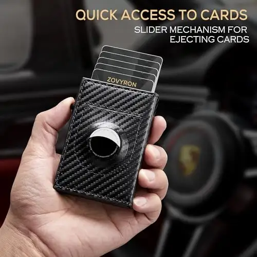 Airtag Wallet Men Minimalist Up