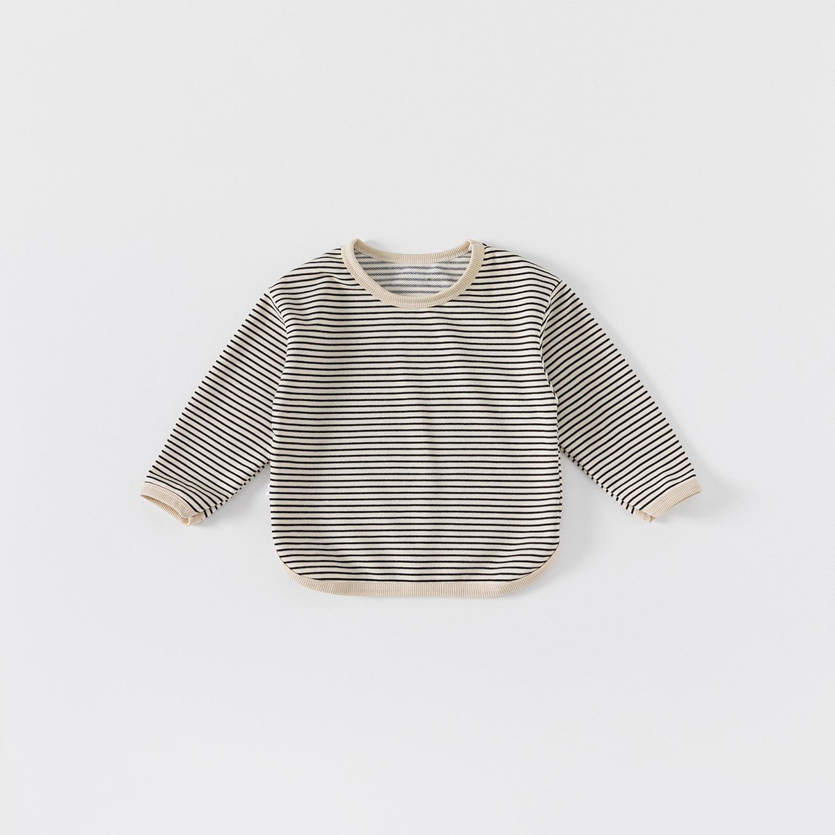 Autumn Casual Boys And Girls Striped Bottoming T-shirt Children's Tops — foto 4