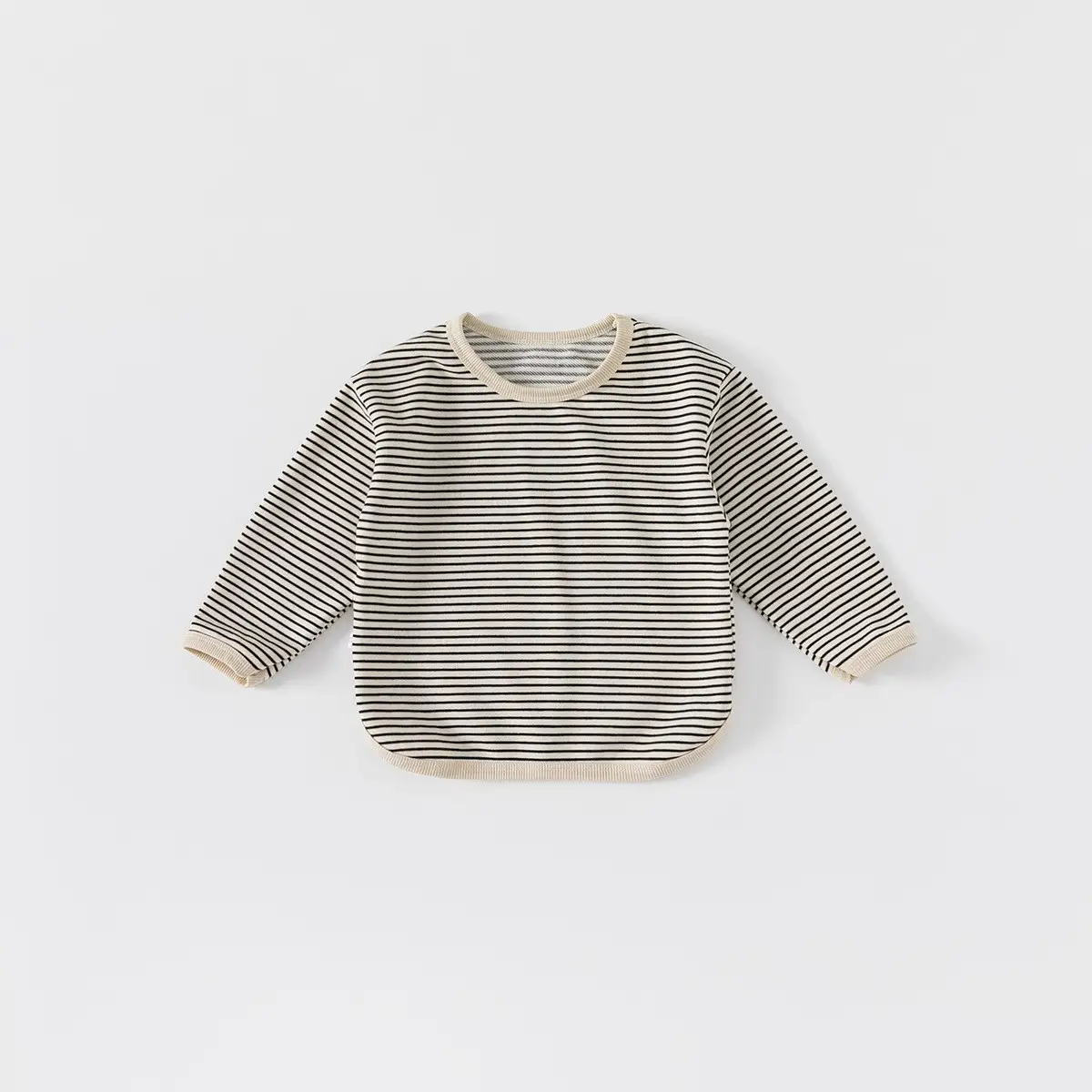 Autumn Casual Boys And Girls Striped Bottoming T-shirt Children's Tops