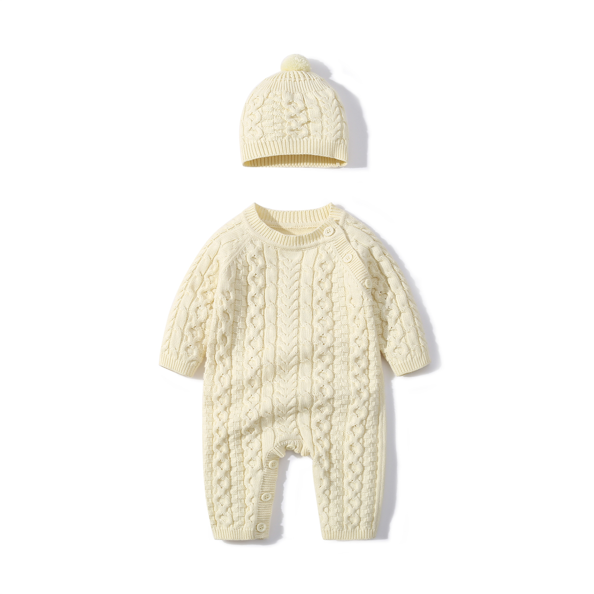 Autumn And Winter Knitted Onesie Hemp Hemp Ha Yi