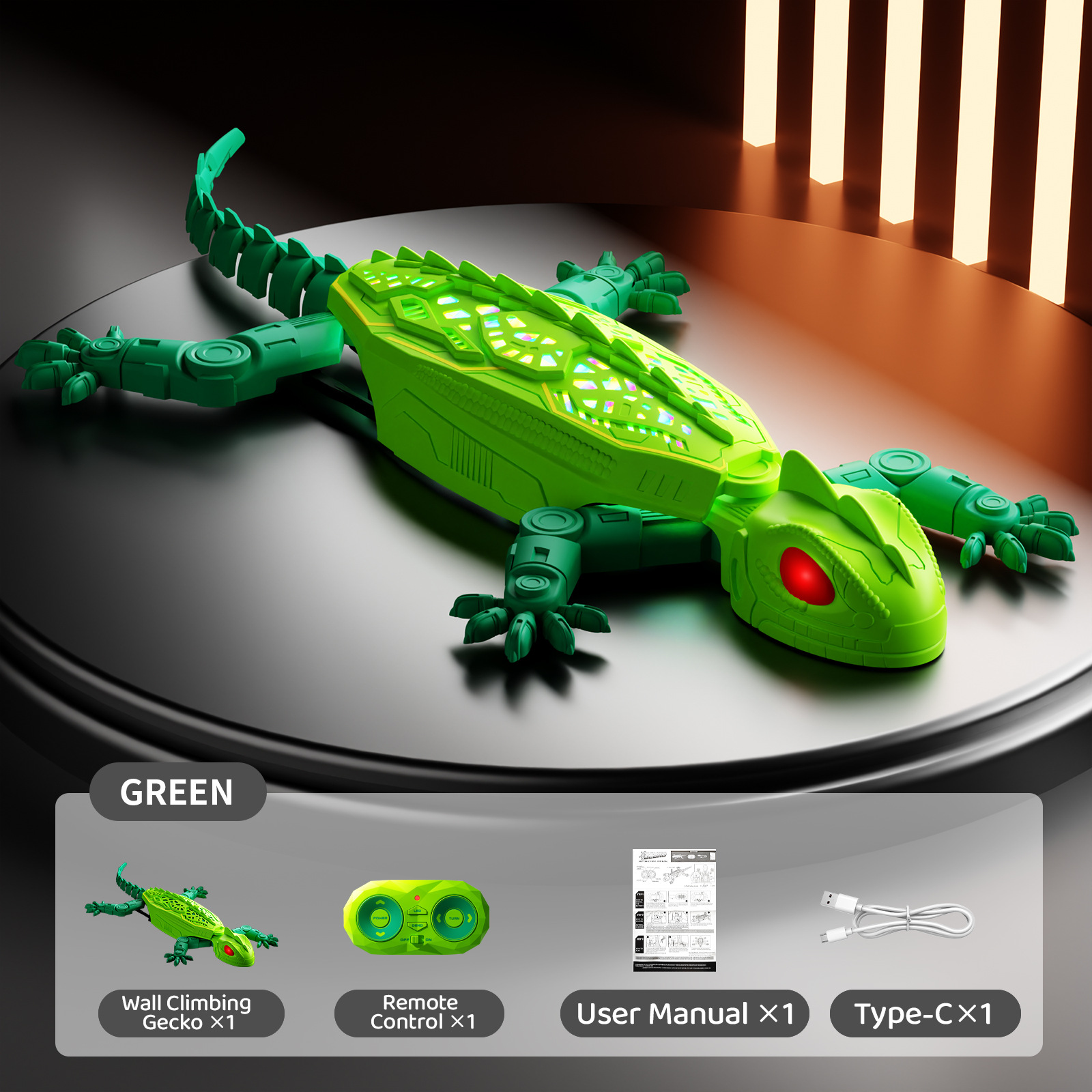 Remote Control Climbing Gecko Toy For Cats, Climbing Gecko Cat Toy That Climbs The Wall 8