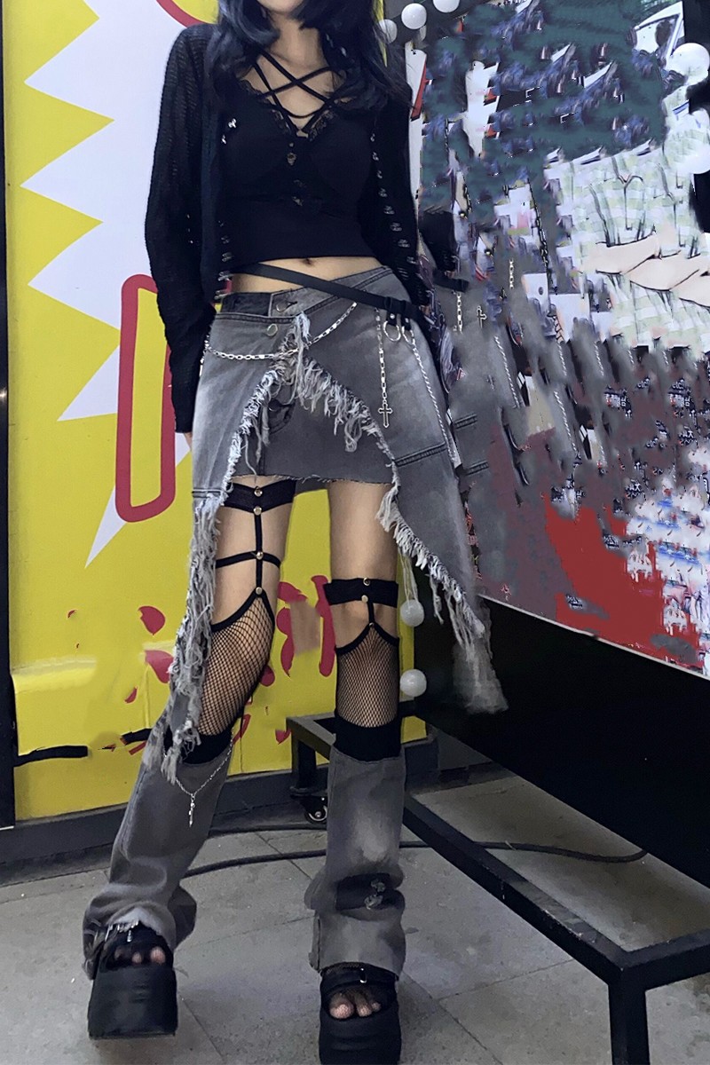Women's Cyberpunk Spicy Denim Shorts