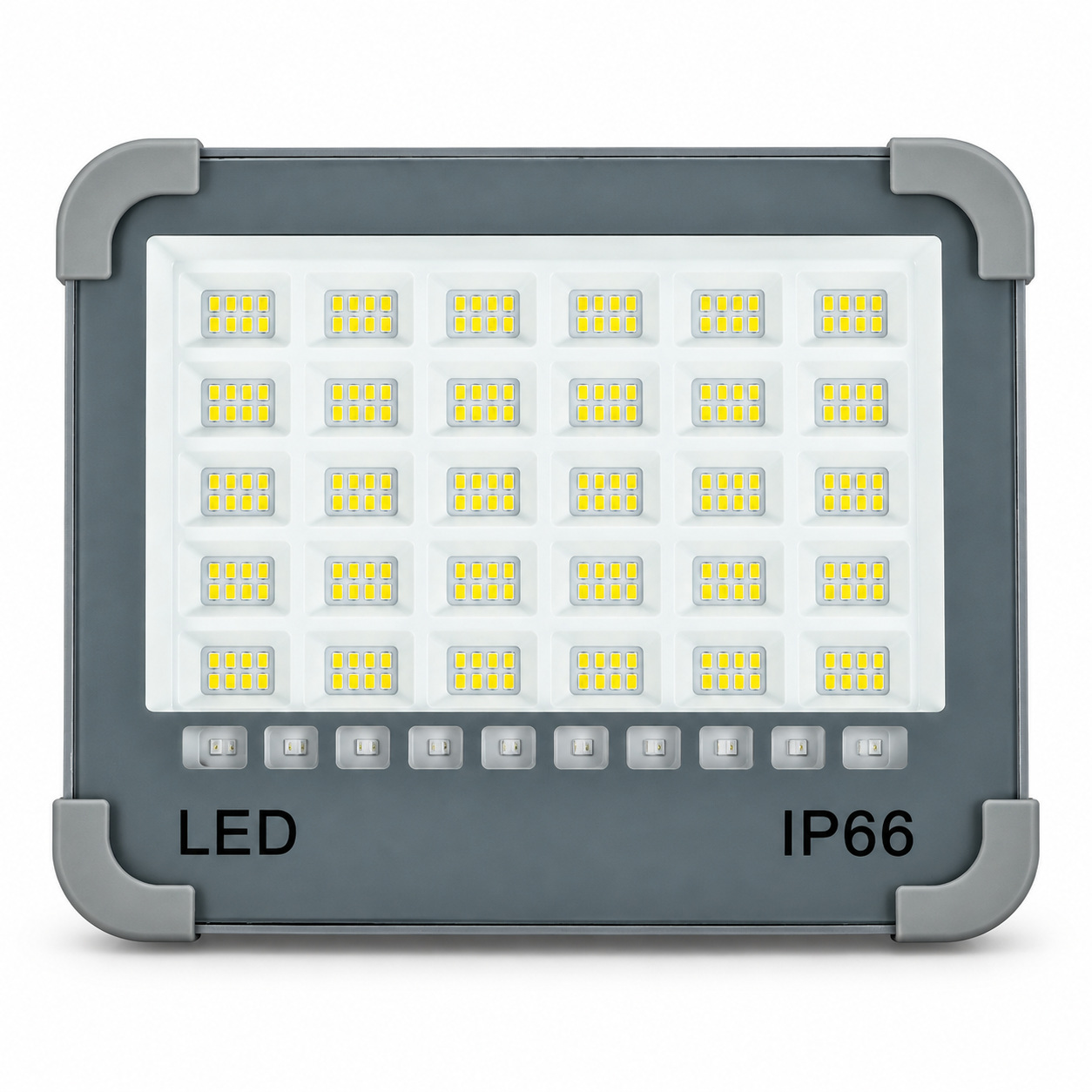 Solar Powered Rechargeable Magnetic Power Bank Function LED Work Light W7118 2 480LM 1200mAh Battery