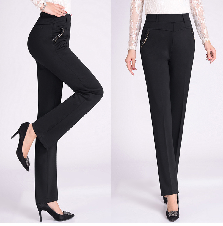 Title 6, Elastične pantalone visokog struka plus size, r...