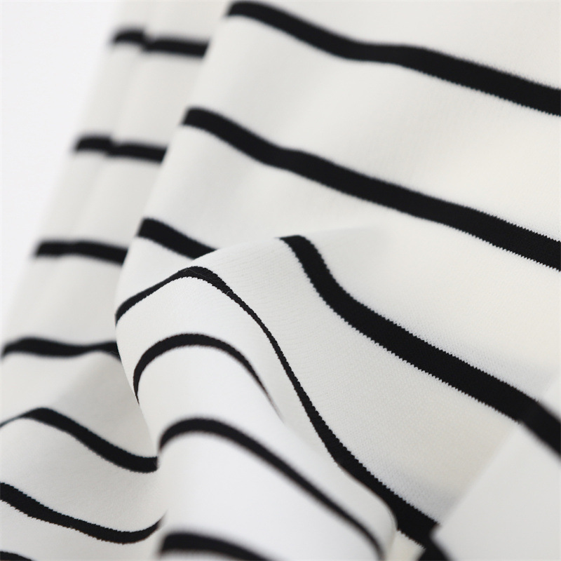 Right-angle Shoulder Sleeveless Striped Ice Silk Round Neck Vest Top Sweater