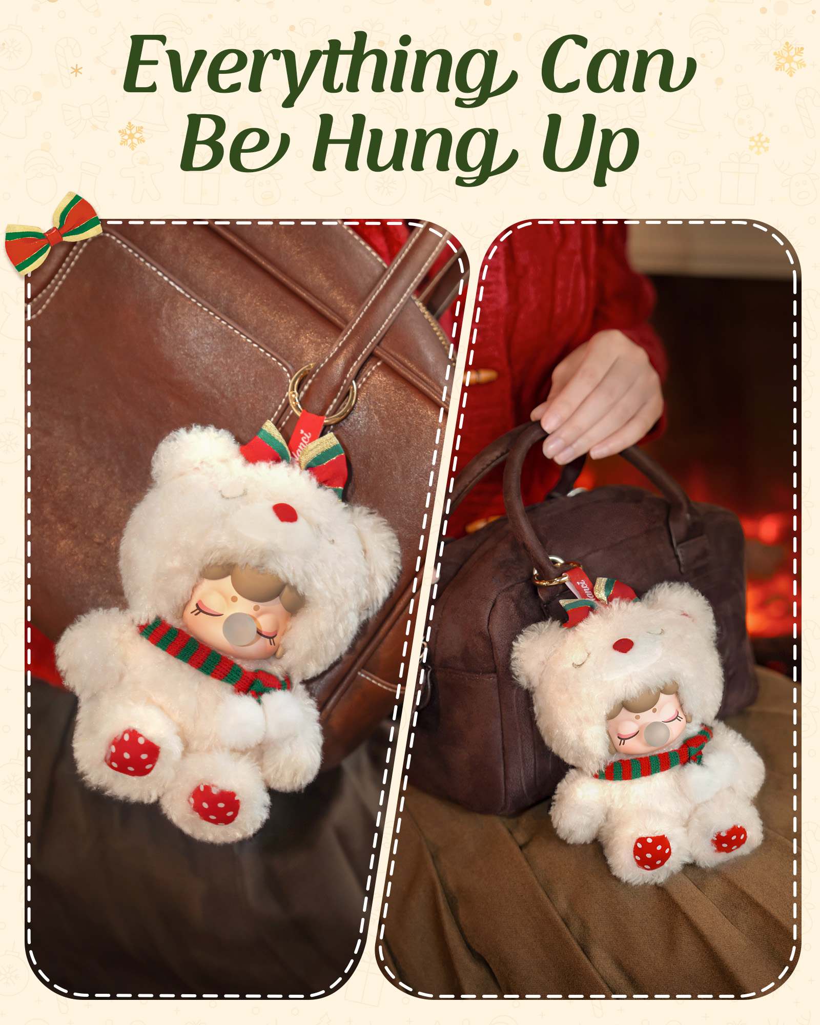 Rolife Nanci Christmas Bear Plush Pendant MN002