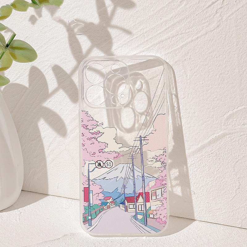 Transparent Scenery Phone Case For IPhone New