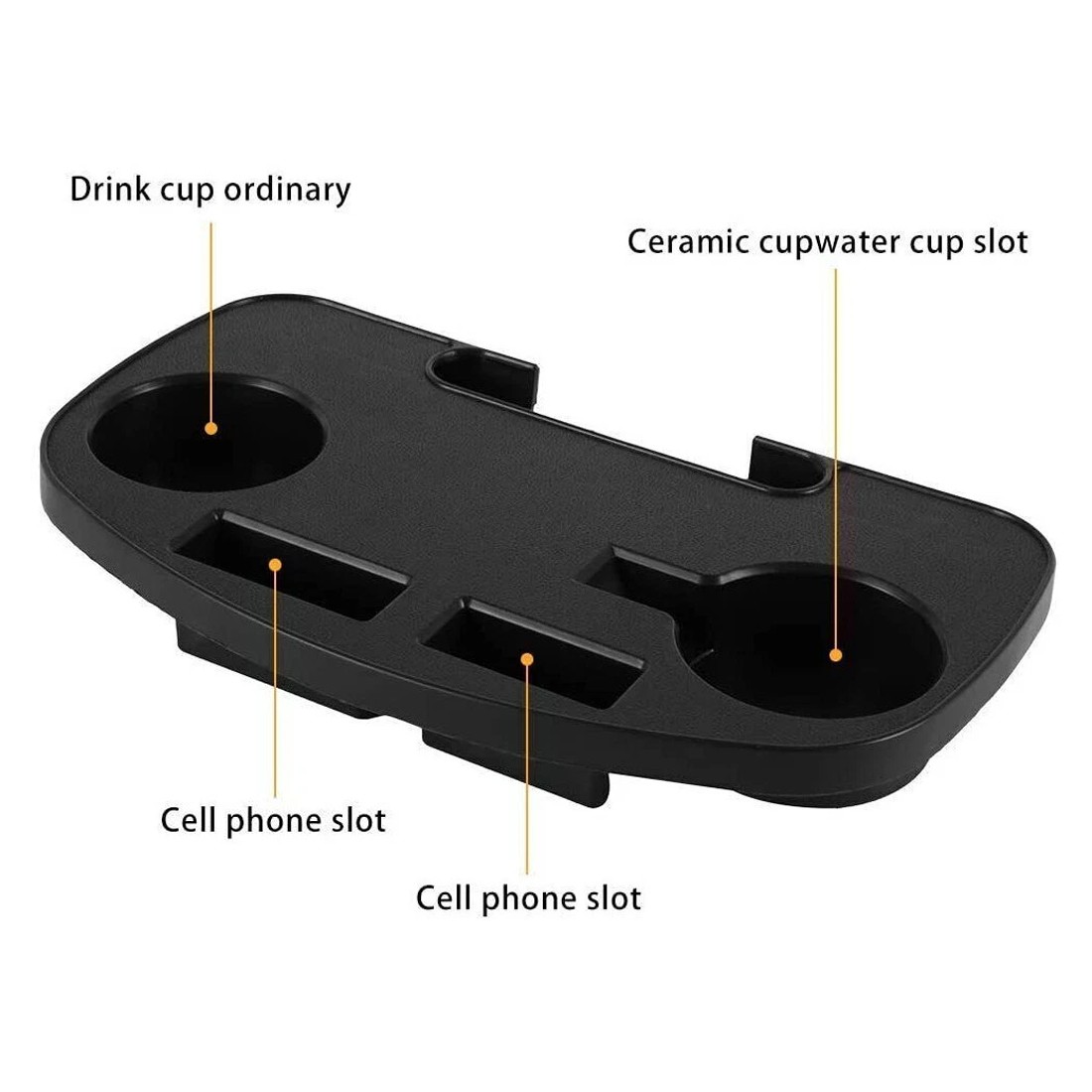 2PCS Clip On Camping Chair Side Table Cup Holder & Phone Storage Tray Outdoor UK