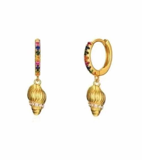 Personalized Solid Color Dual-use Short Earrings