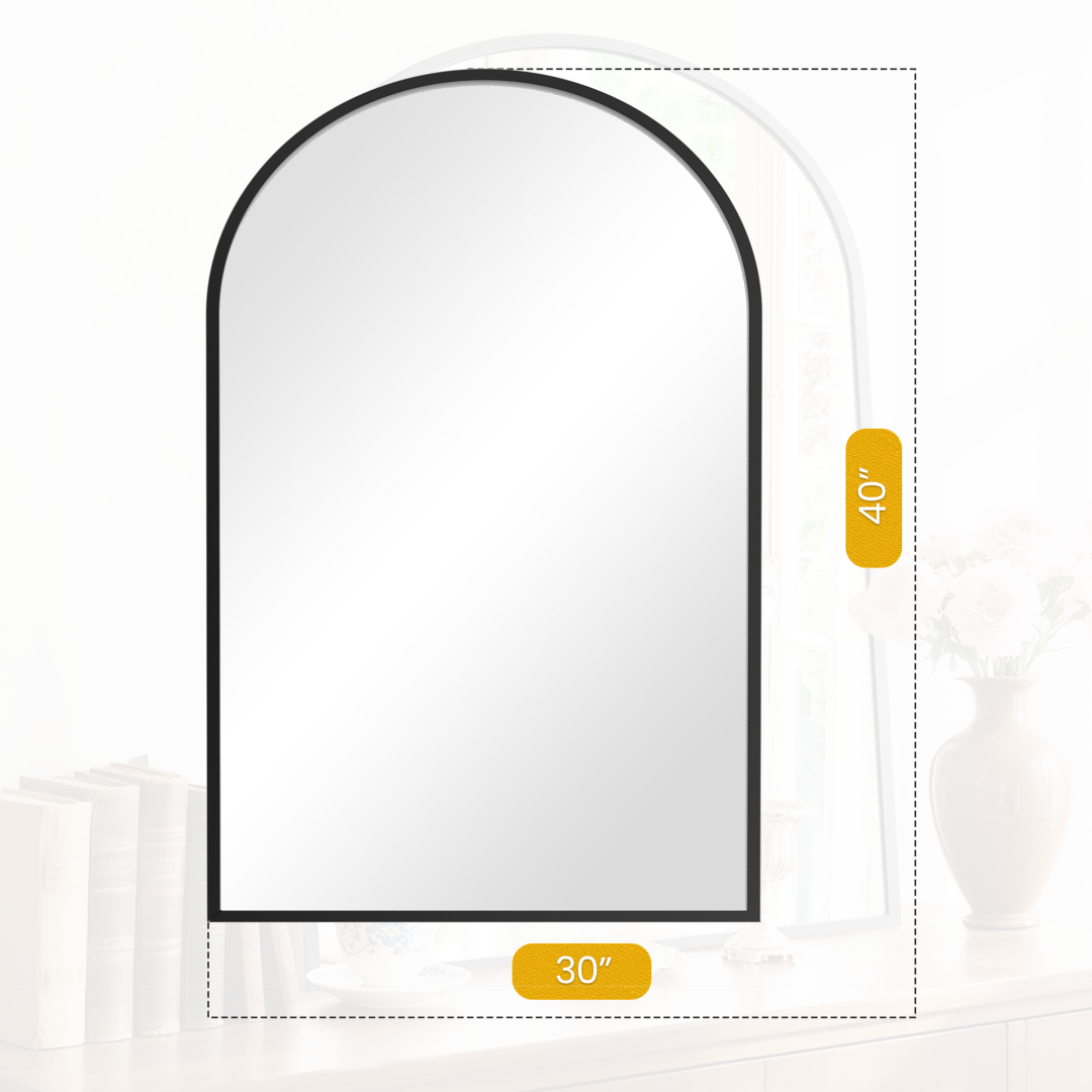 Bathroom Wall Mirror, Metal Frame Vanity Mirror For Bedroom, Entryway, Living Room image 13