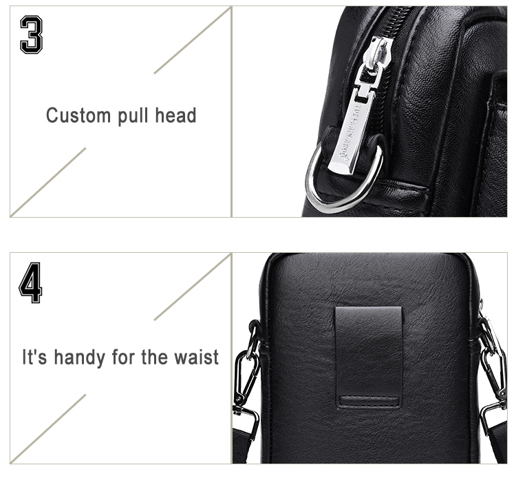 Men's Fashion Casual Mobile Phone Bag Messenger Bag