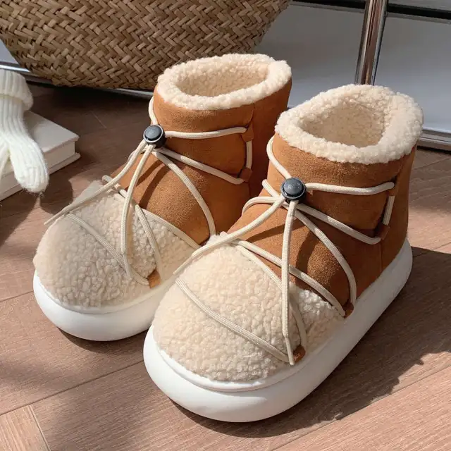 Fashion Outwear Vintage Strap Bread Shoes Mocha Palm 40Or41 - Shop at LoveMi