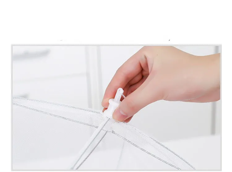 White Large Rectangular Dish Cover With Removable And Washable Mesh – image 9
