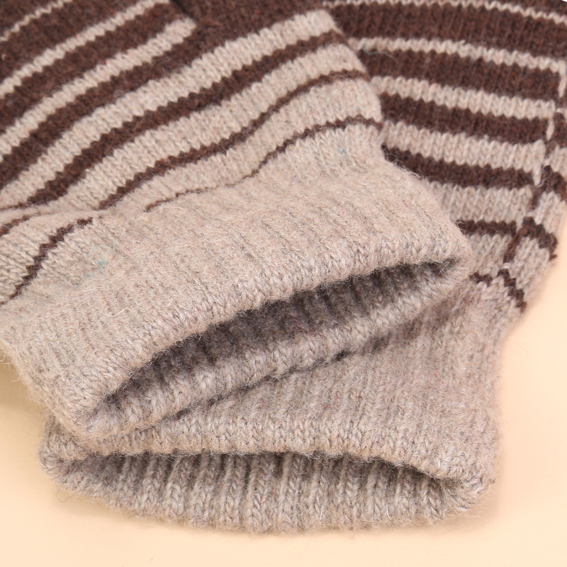 Title 4, Winter gloves thick wool non-slip warm all-fing...