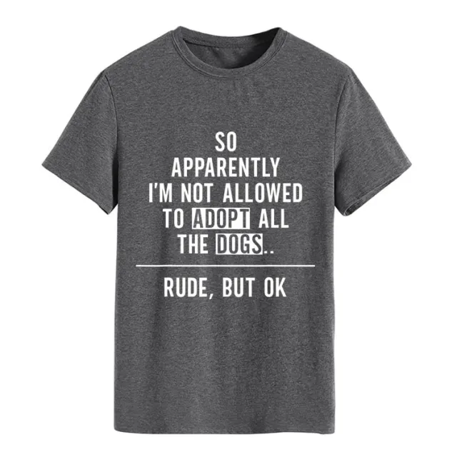 Fashion Round Neck Letter Loose Short Sleeve T shirt For Women Dark Gray White Font - Shop at LoveMi
