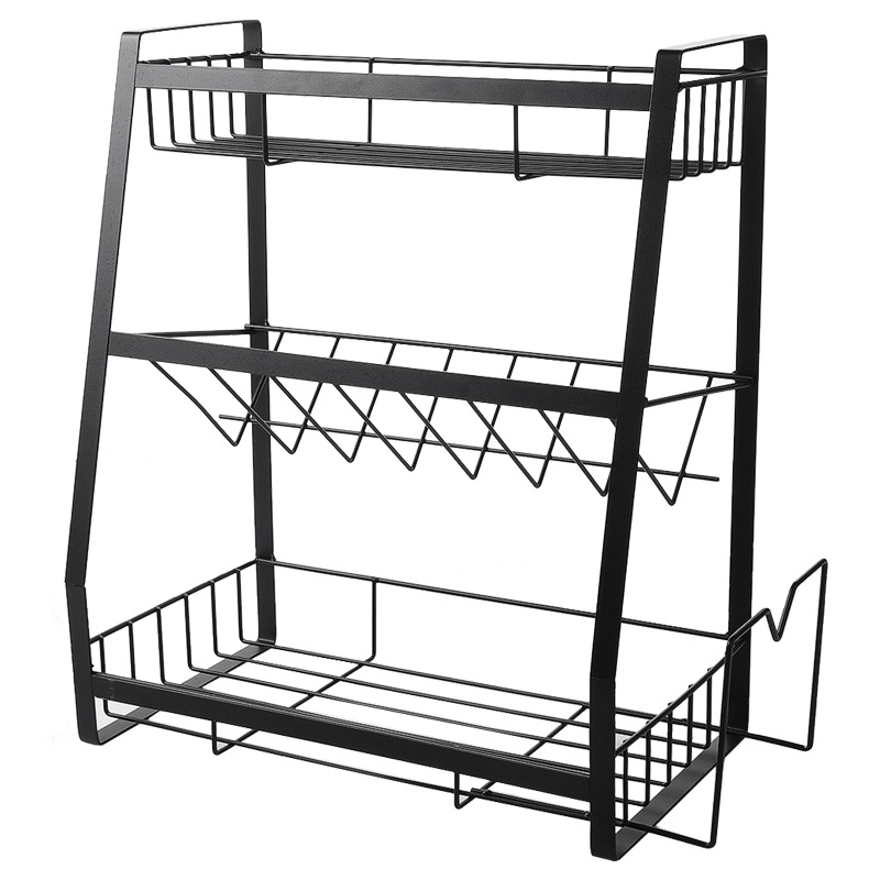 Title 1, Tieyi three layer seasoning rack, kitchen suppl...