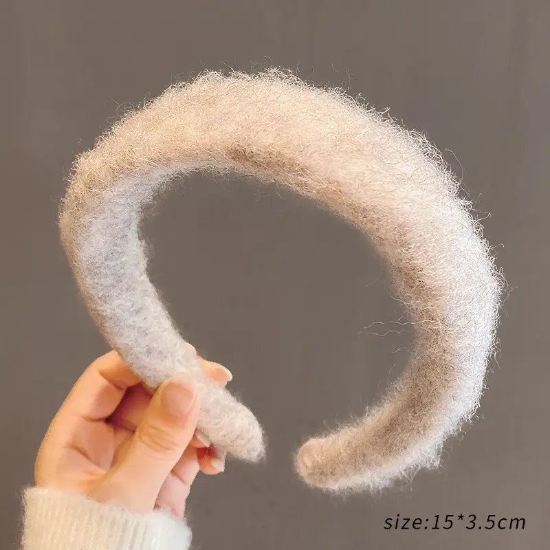 Hot Selling Retro French Style Plush Hair Band For Women