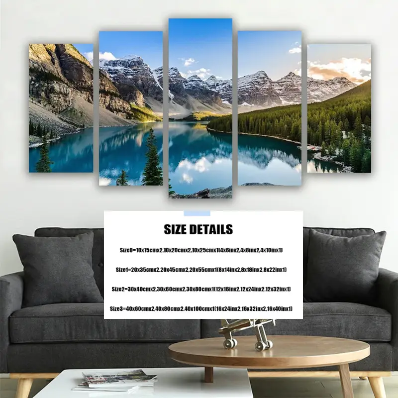 Canvas Wall Arts Moraine Lake And Mountain