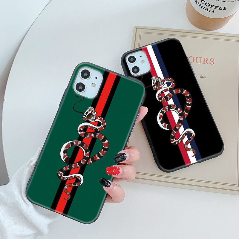 Funda celular serpiente negra mate nueva