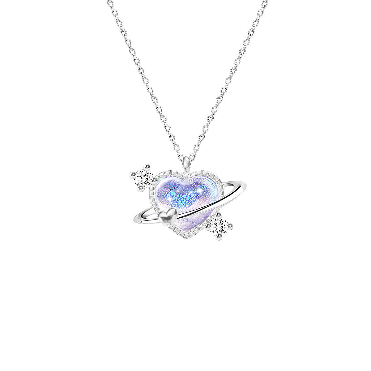 925 Silver Star Sky Dream Girl Little Love Necklace Bracelet