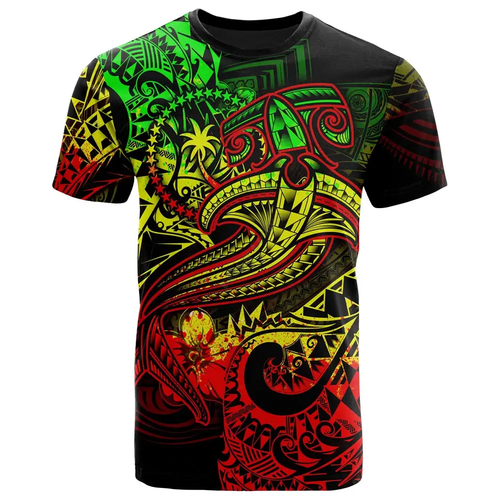Fashion Casual Men's Printed Short-sleeved T-shirt