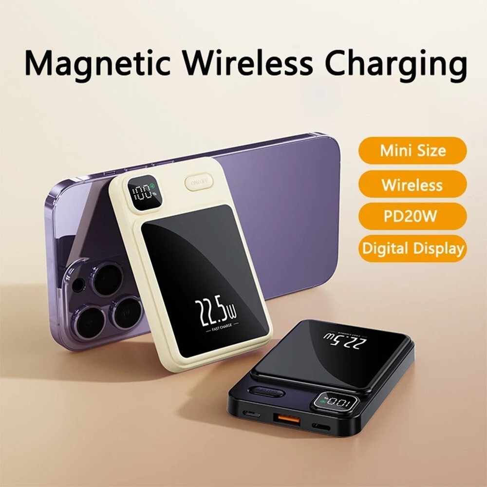 Magsafe Power Bank Portable Charger Magnetic Battery Pack For I Phone S Amsung 1