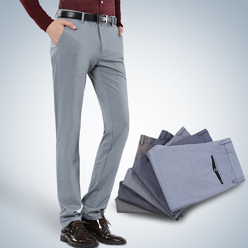 Title 4, Pantalon droit taille mi-haute pour homme daff...