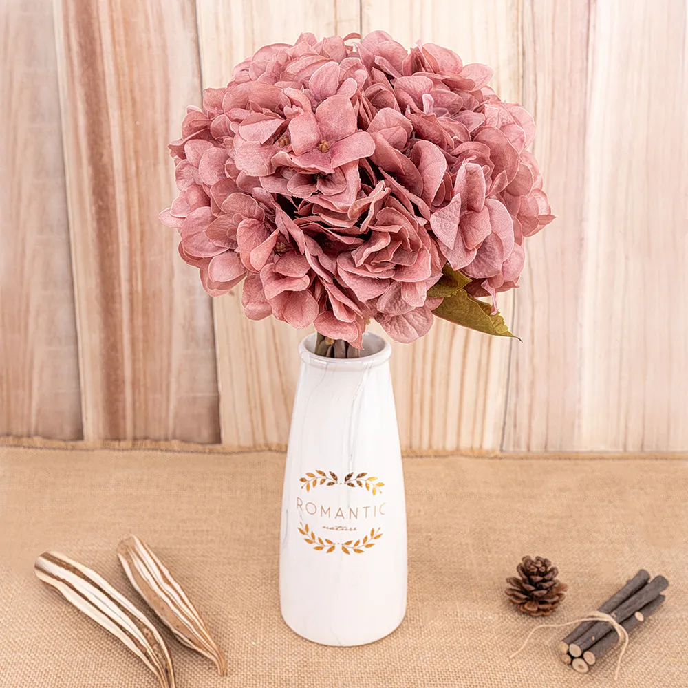 Artificial Flowers Hydrangea Branch Home Wedding Decor Autum – image 2
