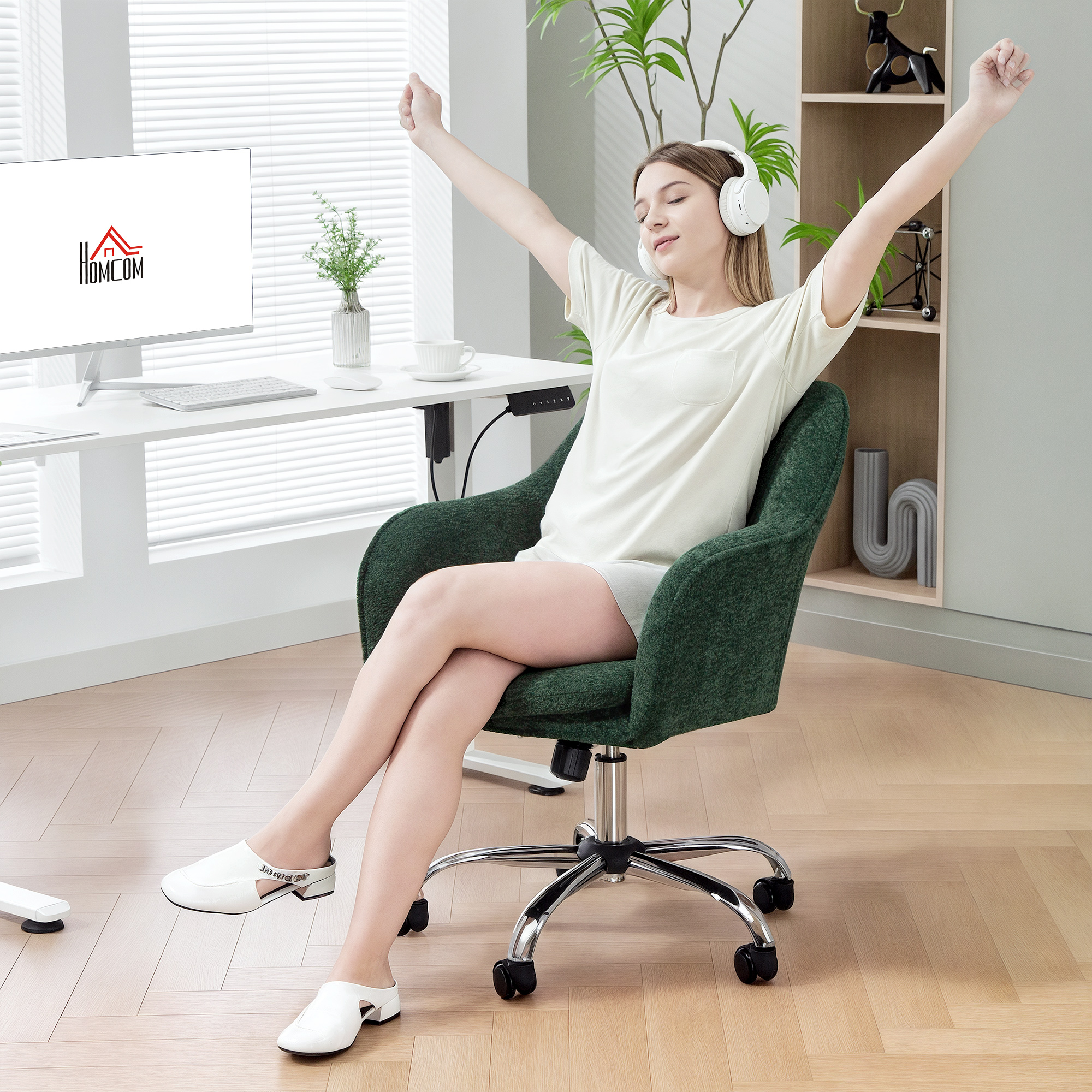 Snow Flannel Office Chair — image 2