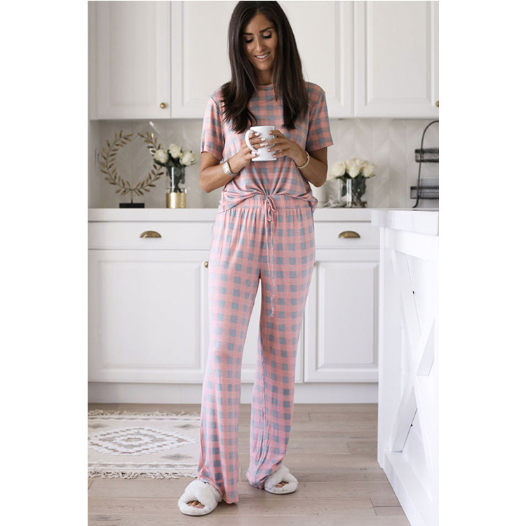 Title 8, Tweedelige loungewear met korte mouwen en print...