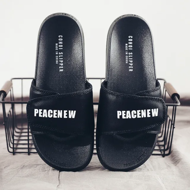 Flat Beach Sandals And Slippers Black - Shop at LoveMi