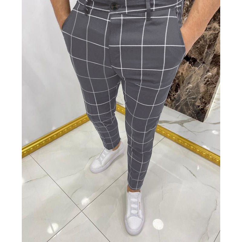 Title 3, Mens Casual Plaid Pants Comfortable Relaxed Fi...