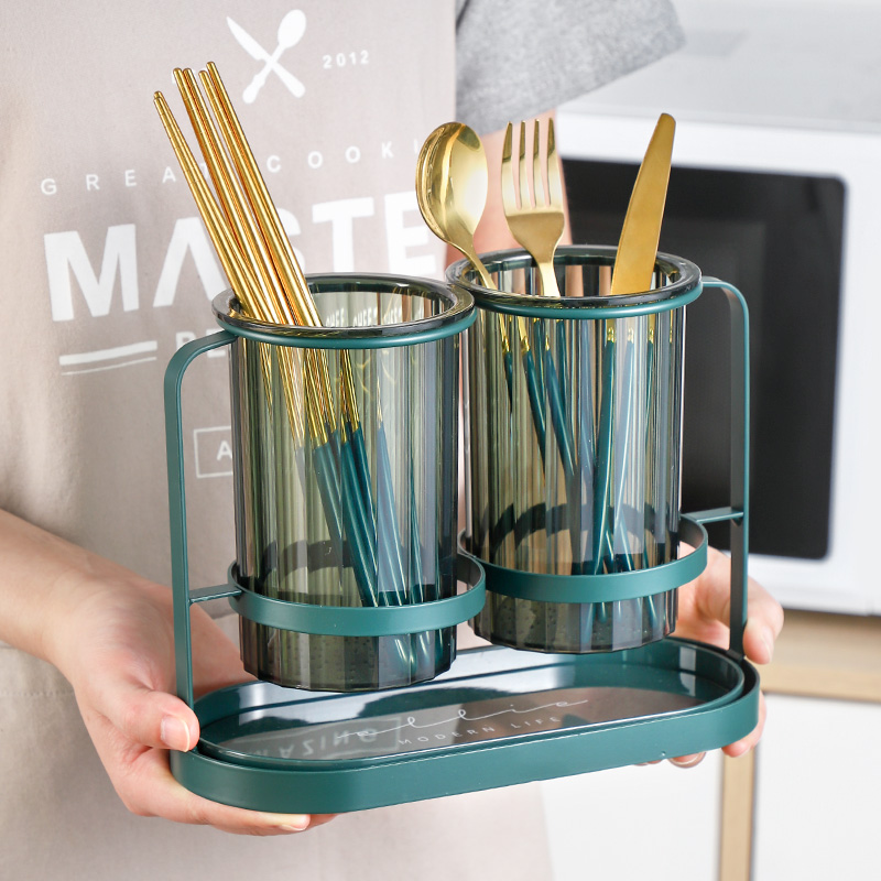 Title 4, Light Luxury Household Chopsticks Basket Shelve...